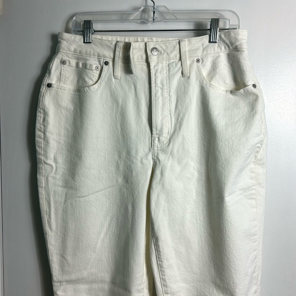 NWT Madewell The Tall Curvy Perfect Vintage Jean Tile White Size 31 Tall - Picture 3 of 16